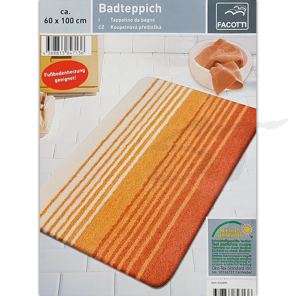 FACOTTI Badematte Badeteppich Badteppich Badmatte Badvorleger Duschvorleger Rutschfest 60 X 100 Cm NEU
