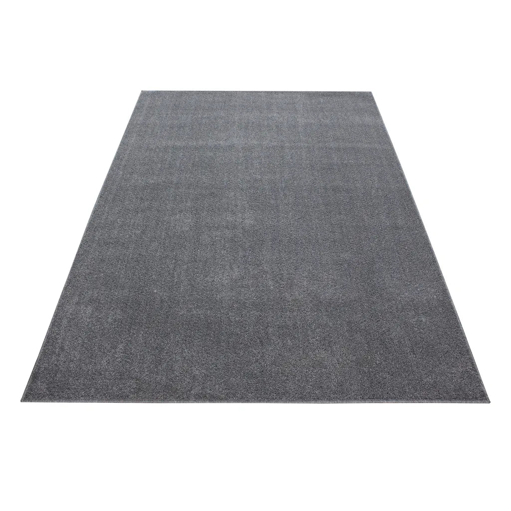 Wunderschöne ATA Teppich, Moderner Einfarbig Teppich, Rechteckig, Höhe 12 Mm, Größe:280 X 370 Cm, Farbe:Hellgrau
