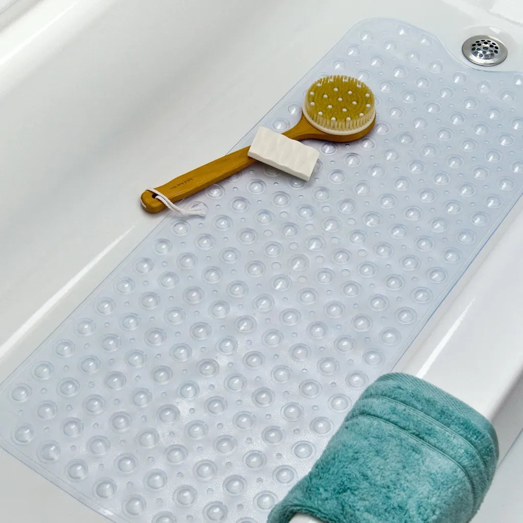 OneTwoFit Extra Lange Rutschfeste Badematte Mit 200 Saugnäpfen Duschmatte Maschinenbadematte 100x 40 Cm AB189