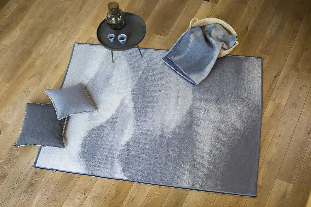 David Fussenegger Wohndecke Velvet 'Berge' 135 X 200 Cm Navy