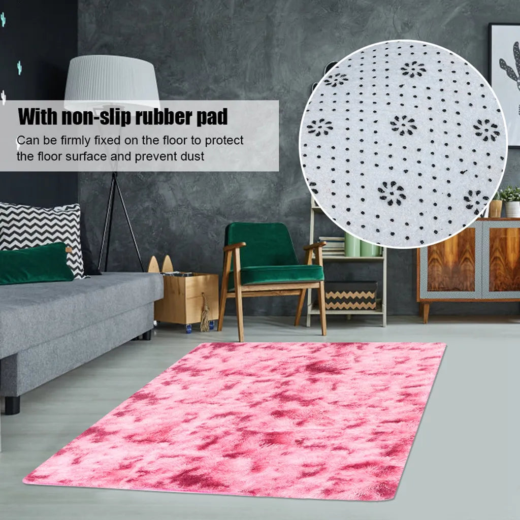 300x200cm Hochflorteppiche Handgemachte Krawattenfarbe Teppich Hauptinnendekoration