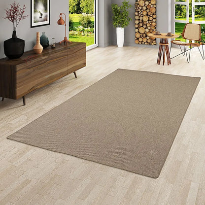  Teppich Bentzon Flachgewebe Braun, Größe:300x300 Cm