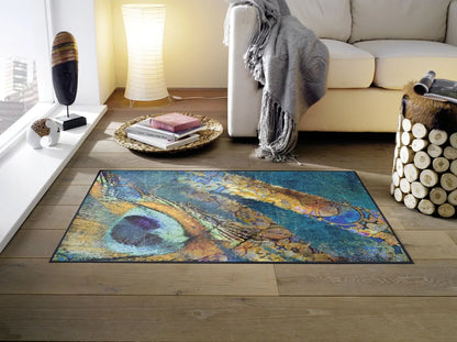  Wash+dry Fußmatte Exotic Pavo Waschbare Schmutzmatte, Größe:75 X 120 Cm