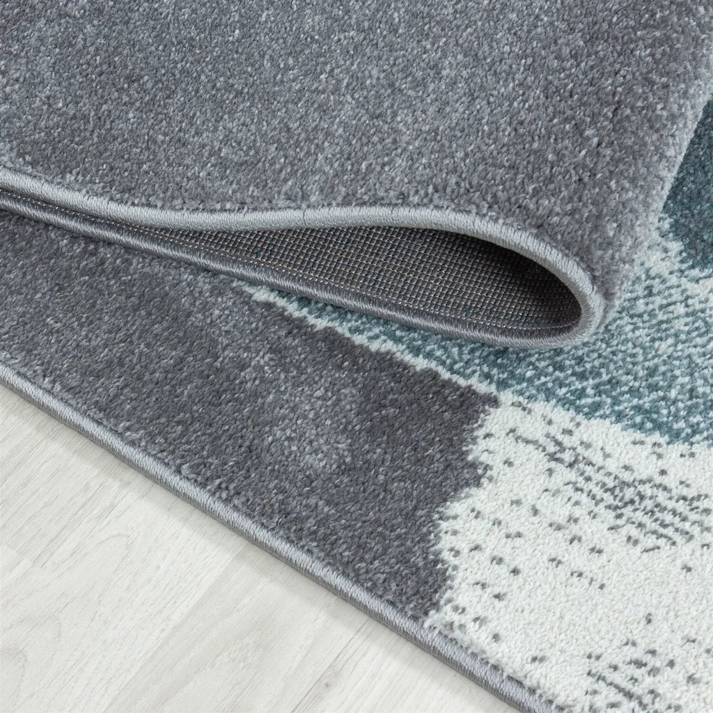  Bambi Kinderzimmer Teppich Kurzflor Rund 160x160cm Blau 0840