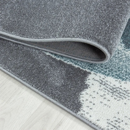  Bambi Kinderzimmer Teppich Kurzflor Rund 160x160cm Blau 0840