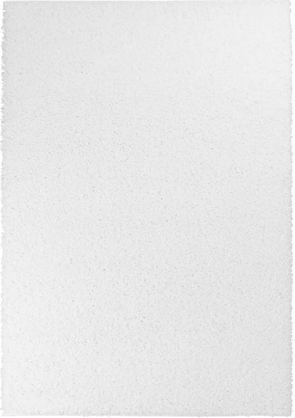  Teppich Whnzimmer Shaggy Hochflor Teppich Einfarbig Weiß, Größe In Cm:120 X 170 Cm
