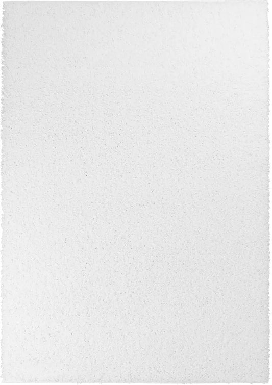  Teppich Whnzimmer Shaggy Hochflor Teppich Einfarbig Weiß, Größe In Cm:120 X 170 Cm