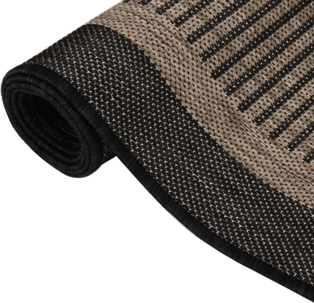  VidaXL Outdoor-Teppich Flachgewebe 160x230 Cm Dunkelbraun