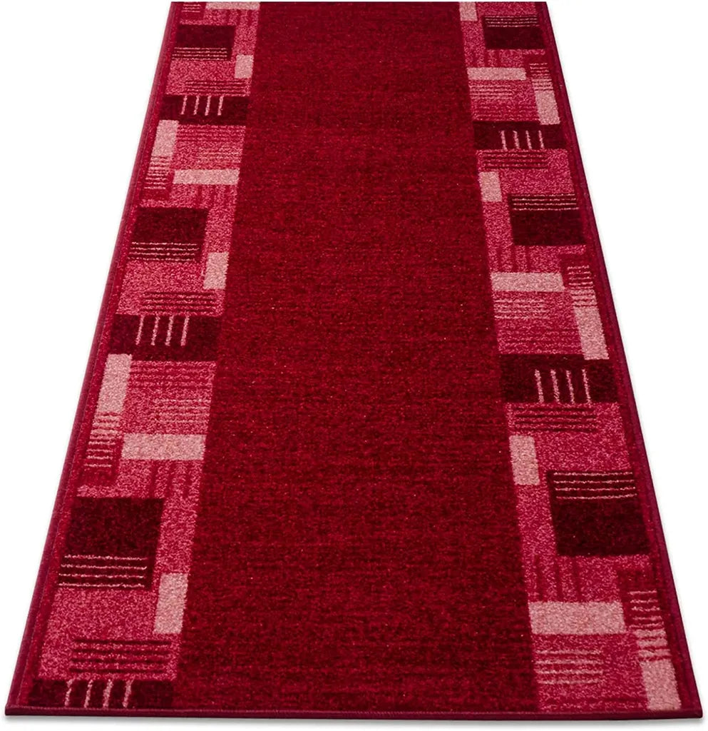  Teppich-Läufer Auf Maß Gekettelt Murano Rot 67x150 Cm