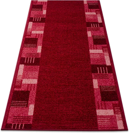  Teppich-Läufer Auf Maß Gekettelt Murano Rot 67x150 Cm