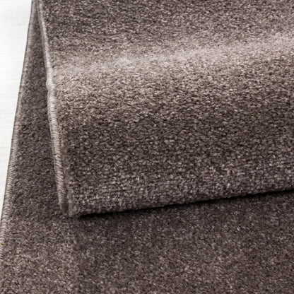  Wohnzimmerteppich,einfarbig Gabbeh Optik,kurzflor,fachflor,Farbe:Mocca, Farbe:MOCCA, Grösse:140 Cm X 200 Cm