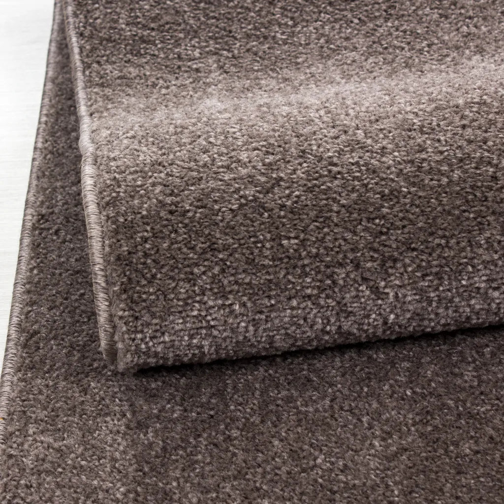  Wohnzimmerteppich,einfarbig Gabbeh Optik,kurzflor,fachflor,Farbe:Mocca, Farbe:MOCCA, Grösse:120 Cm X 170 Cm