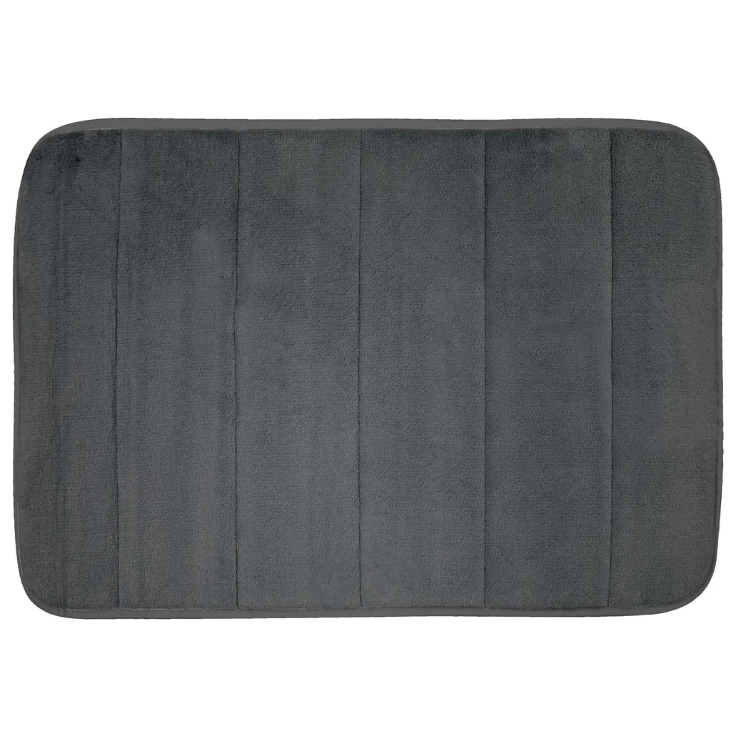  Badematte 40x60cm Badteppich Badvorleger Duschvorleger Badeteppich Weich Teppich, Farbe:Grau