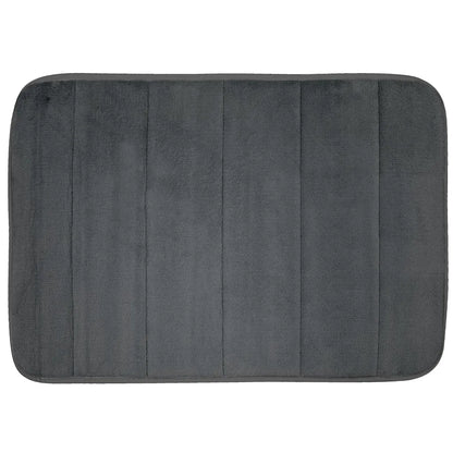  Badematte 40x60cm Badteppich Badvorleger Duschvorleger Badeteppich Weich Teppich, Farbe:Grau