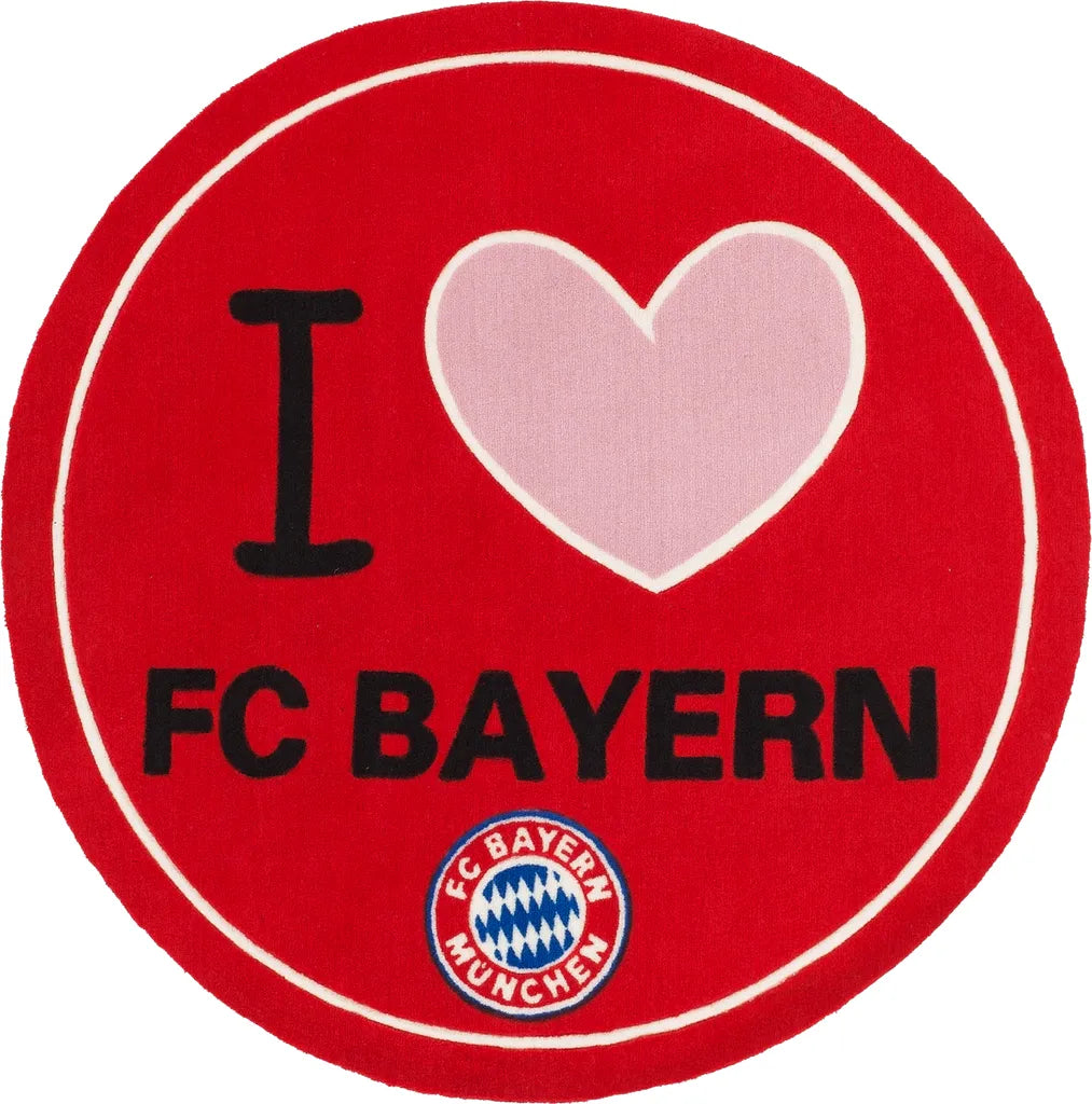  FC-Bayern© - Teppich I Love FC Bayern 100 Cm