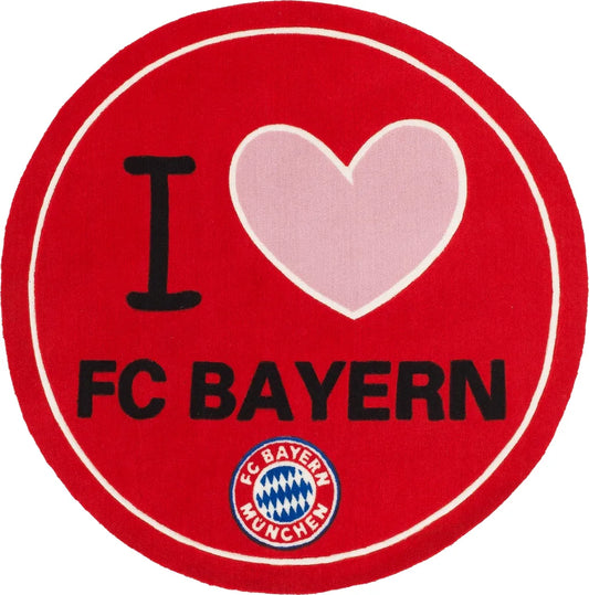  FC-Bayern© - Teppich I Love FC Bayern 100 Cm