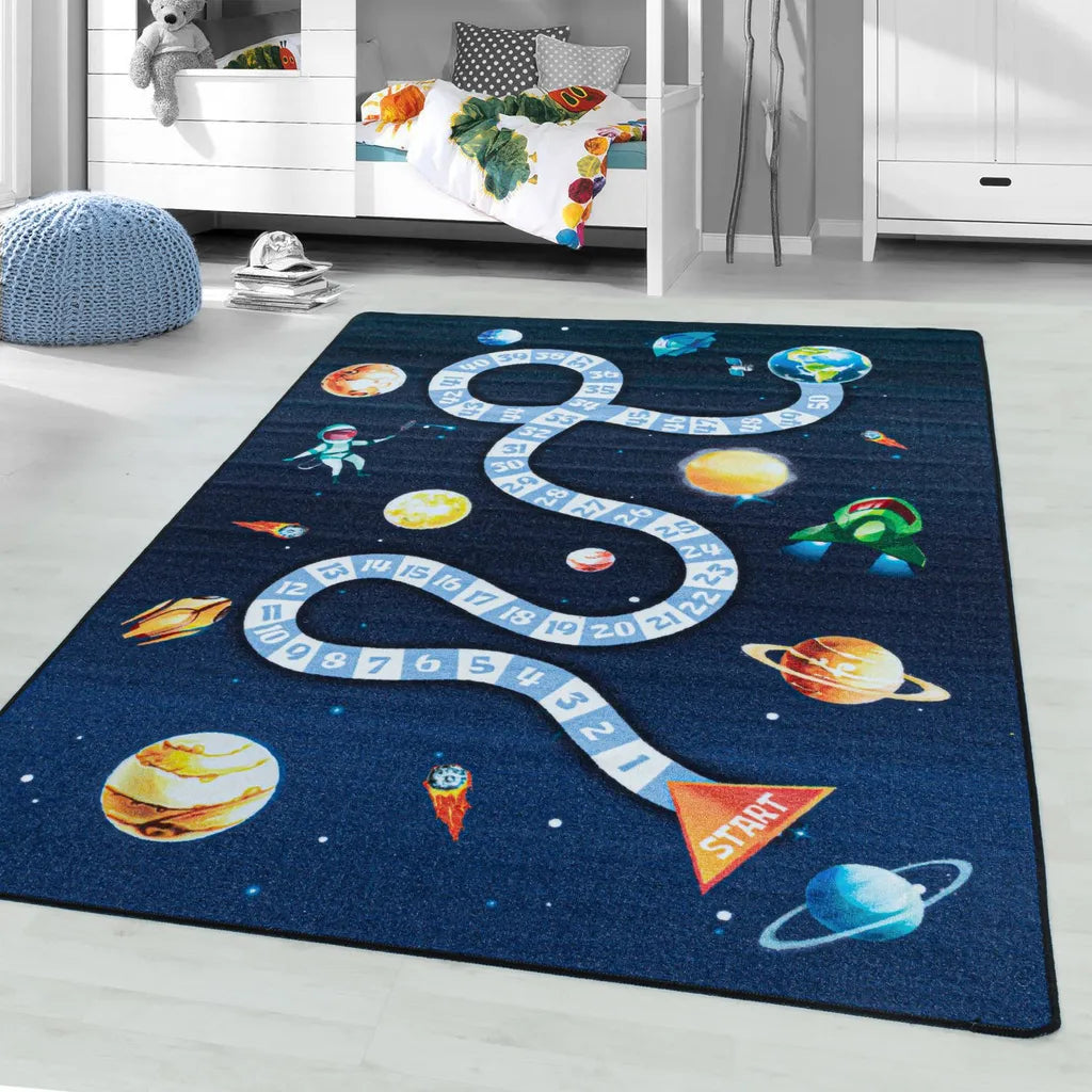  Kinderteppich PLAY NAVY 100 X 150cm Rechteck