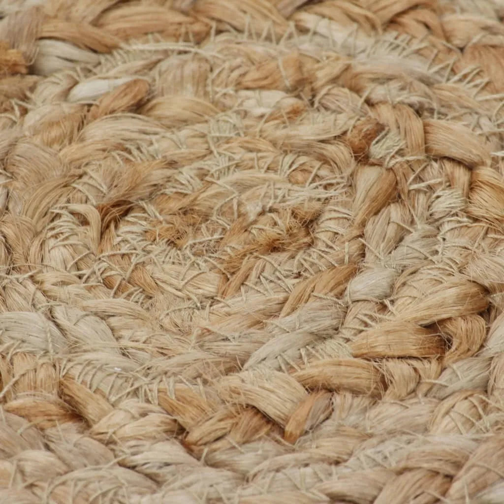  VidaXL Teppich Flechtmuster Jute 120 Cm Rund