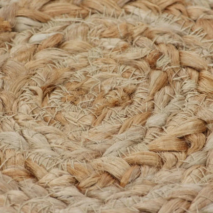  VidaXL Teppich Flechtmuster Jute 120 Cm Rund