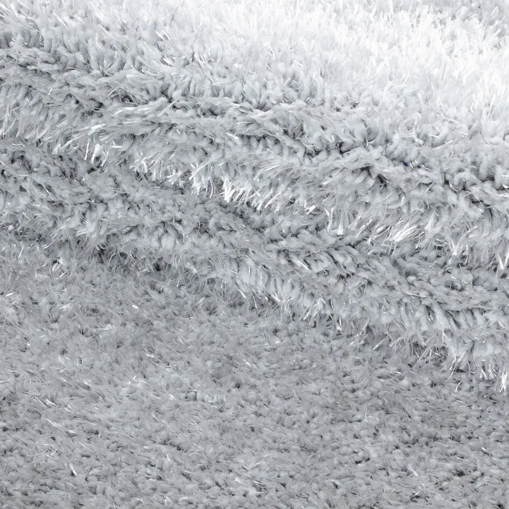  Wunderschöne Runde Shaggy Hochflor Langflor Teppich 50mm, In Verschiedene Farben, Größe:Ø 120 Cm Rund, Farbe:Hellgrau