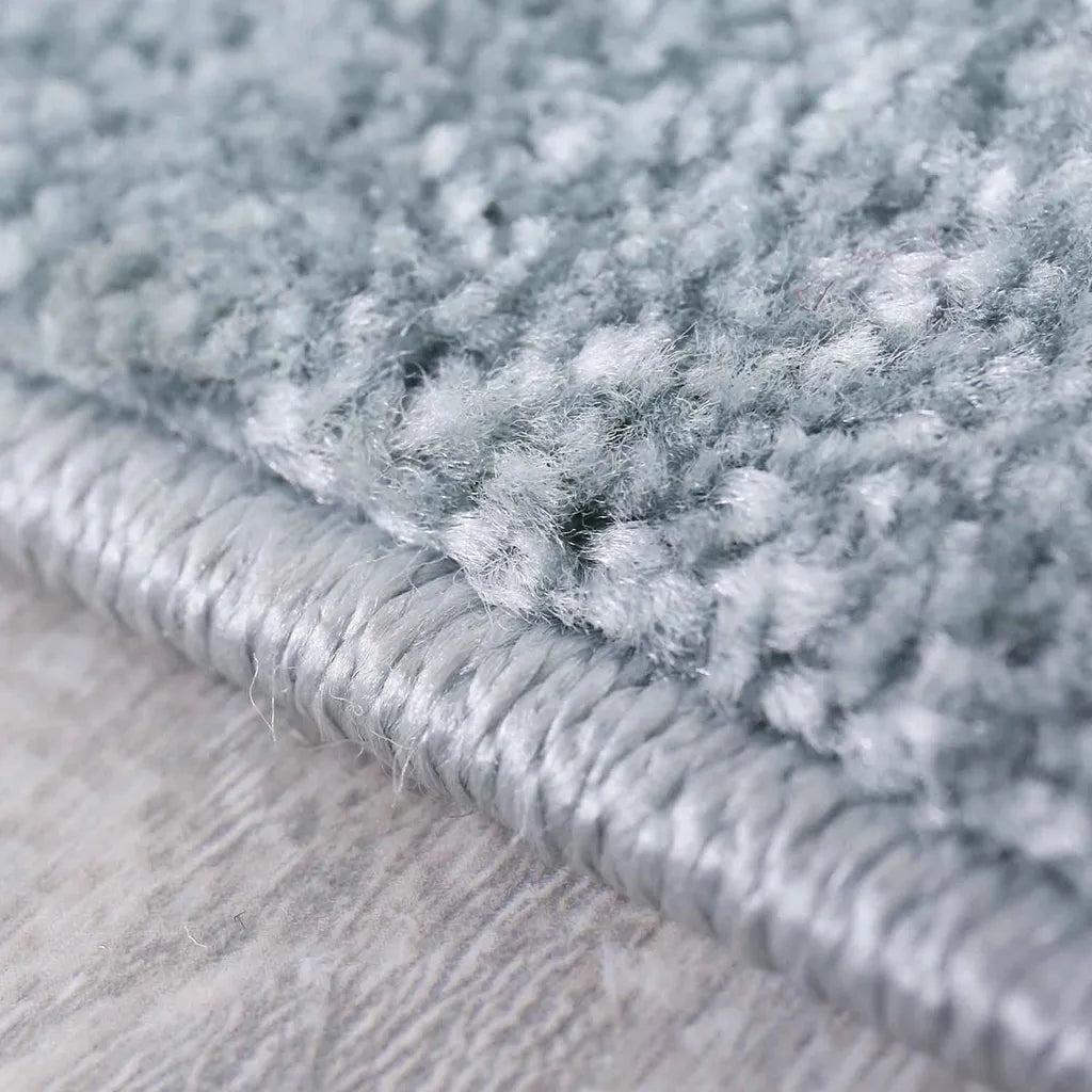  Kinderteppich Babyteppich Katzen Pfoten Creme Mint-Blau Grau , Maße:120x170 Cm