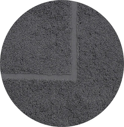  Betz 2er Set Badvorleger Badematte Badteppich Duschvorleger Frottee Größe 50x70 Cm 100% Baumwolle 650g/m² Farbe - Anthrazit