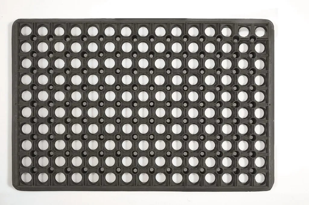  Betz Gummi Fußmatte Fußabstreifer Schmutzfangmatte -Lena- Farbe Schwarz Größe 40x60cm