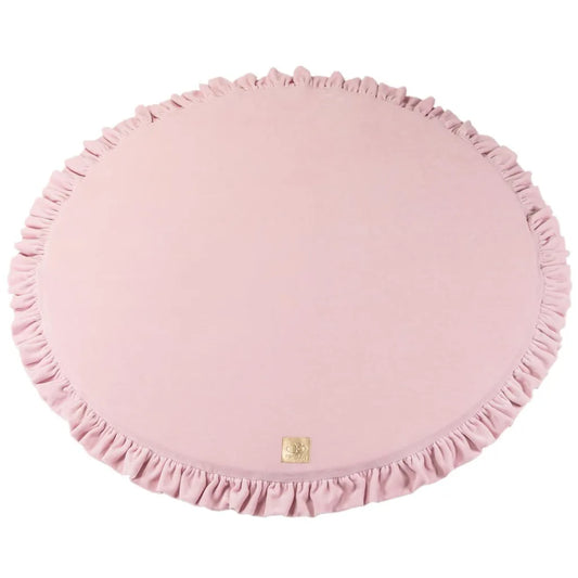  MeowBaby Baby Spielmatte Rund Mit Volant, Rosa