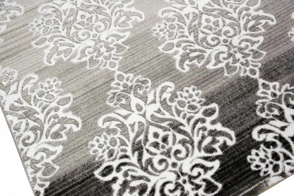  Moderner Teppich Designer Teppich Orientteppich Wohnzimmer Teppich Mit Ornamente Meliert In Grau Creme Anthrazit Größe - 200 X 290 Cm