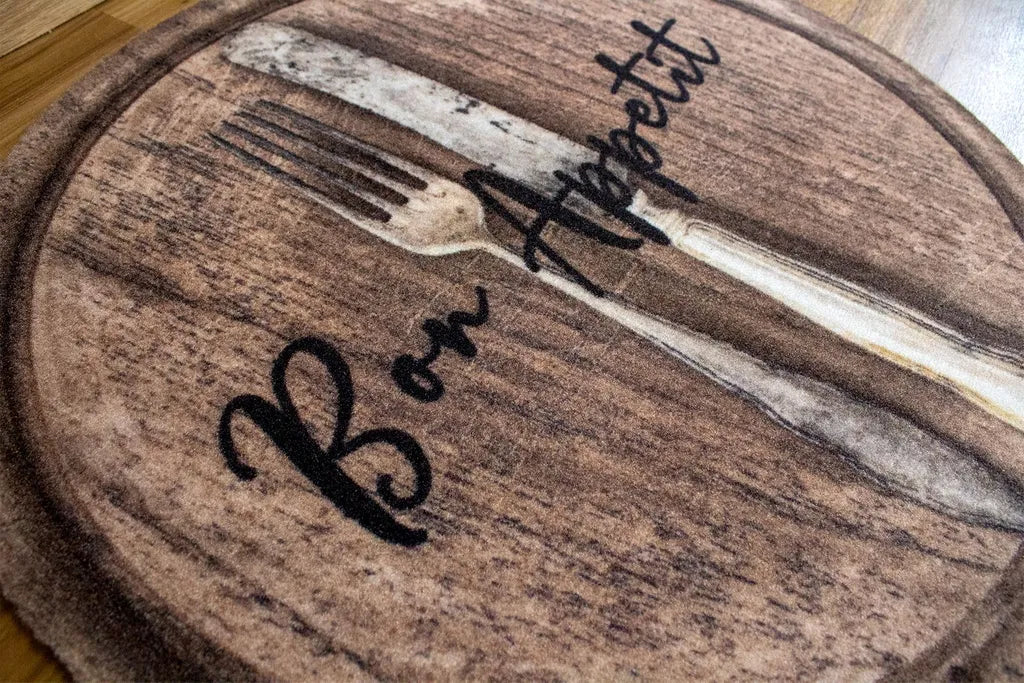  Küchenteppich 'Bon Appetit' Rund 67 Cm