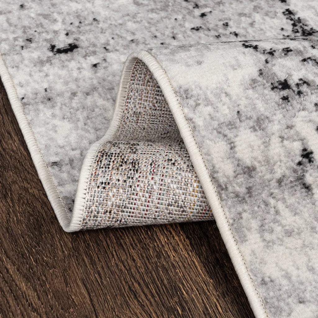  Mazovia Modern Teppich - Kurzflor Designerteppich Abstrakt - Weich Teppich Für Wohnzimmer, Schlafzimmer, Esszimmer - Wohnzimmerteppich – Teppiche Creme Grau 140 X 200 Cm