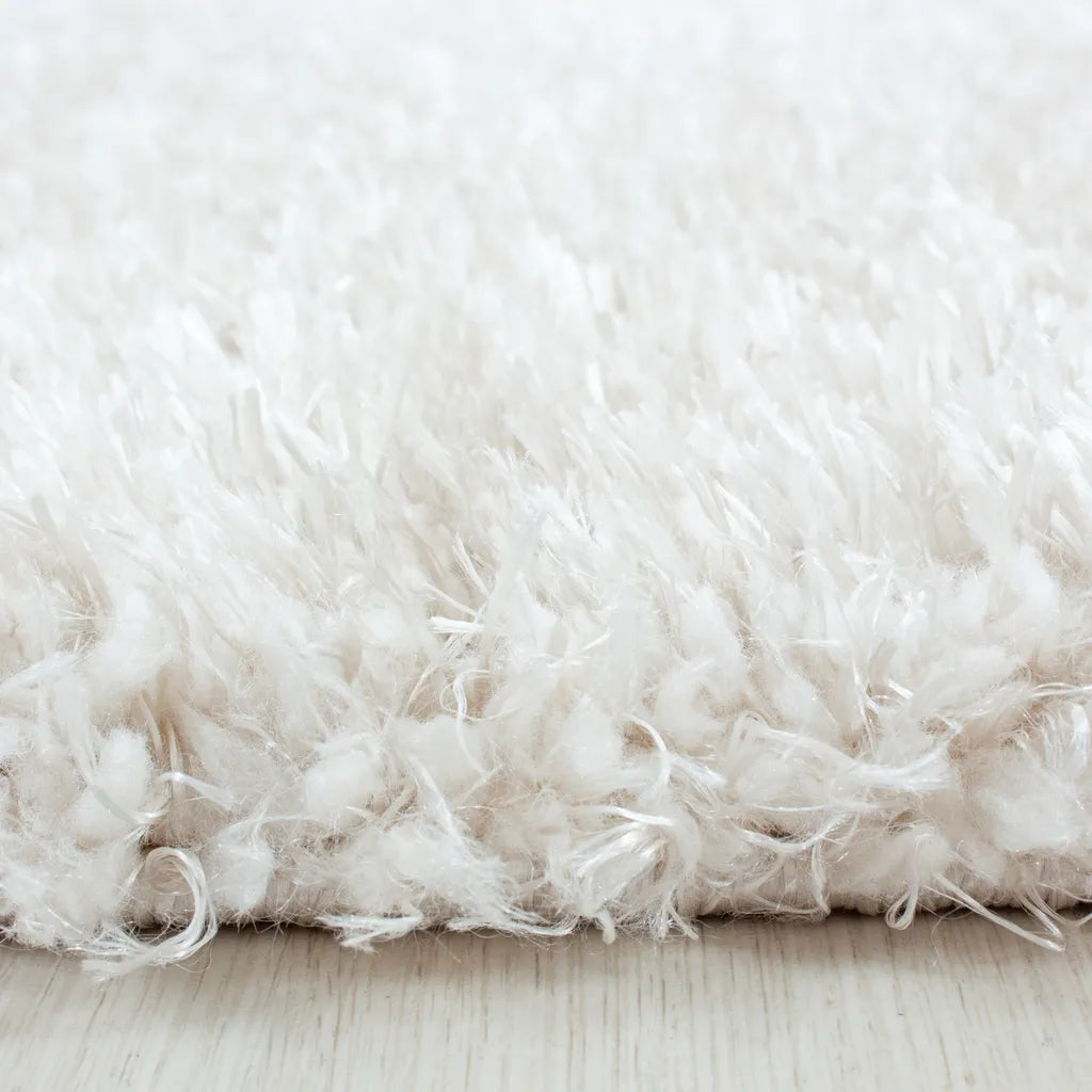  Wunderschöne Runde Shaggy Hochflor Langflor Teppich 50mm, In Verschiedene Farben, Größe:Ø 120 Cm Rund, Farbe:Hellgrau