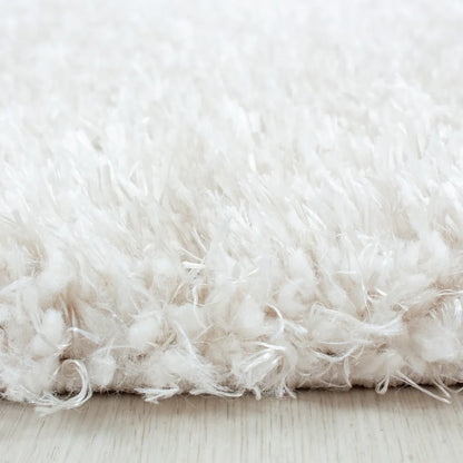  Wunderschöne Runde Shaggy Hochflor Langflor Teppich 50mm, In Verschiedene Farben, Größe:Ø 120 Cm Rund, Farbe:Hellgrau