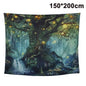  Floral 3D Wandbehang Tapisserie Kreative Wald Realistische 3D Wandteppich Wohnkultur Baum Druck Wandkunst Tapisserie