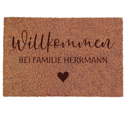  Kokos Fußmatte Personalisiert: Indoor Matte Mit Individuellem Namen Der Familie