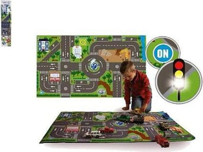  Kids Globe Spielteppich Mit LED-Ampeln 72x120 Cm