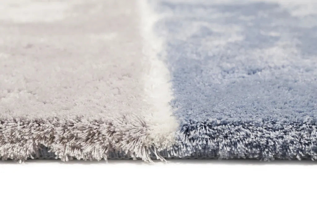  Homie Living - Badteppich - Rio Marina - Blau Grau - 55x65 Cm