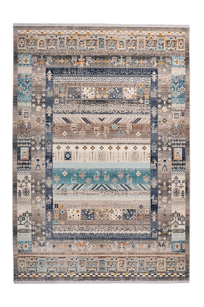  Kayoom - Orient Teppich Anouk 525 Braun / Blau Grösse: 120cm X 170cm