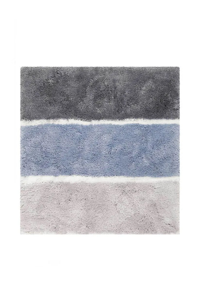  Homie Living - Badteppich - Rio Marina - Blau Grau - 55x65 Cm