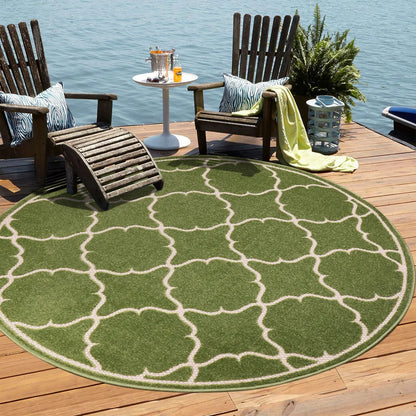  Teppich BERLIN 9005 GREEN 150x150 RUND