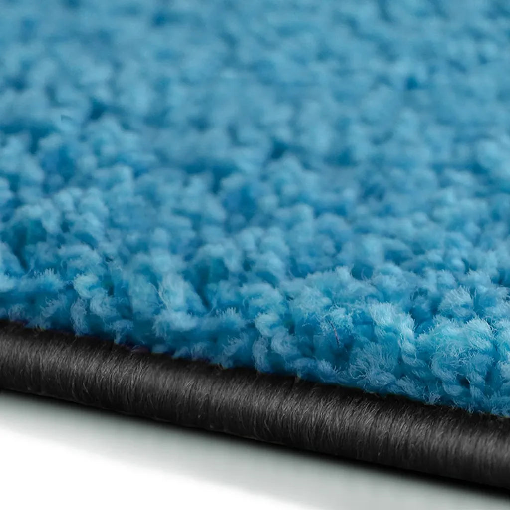  Shaggy-Teppich Barcelona Hellblau 181 Rund 240 Cm Durchmesser