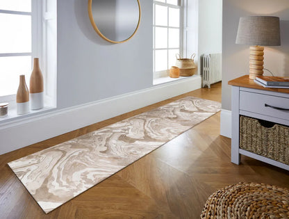  KADIMA DESIGN KAPPADOKIEN MARMOR 80 X 300 Beige Farbe Läufer Indoor Teppich