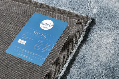  Homie Living - Hochflorteppich - Sienna - Blau - 160x230 Cm