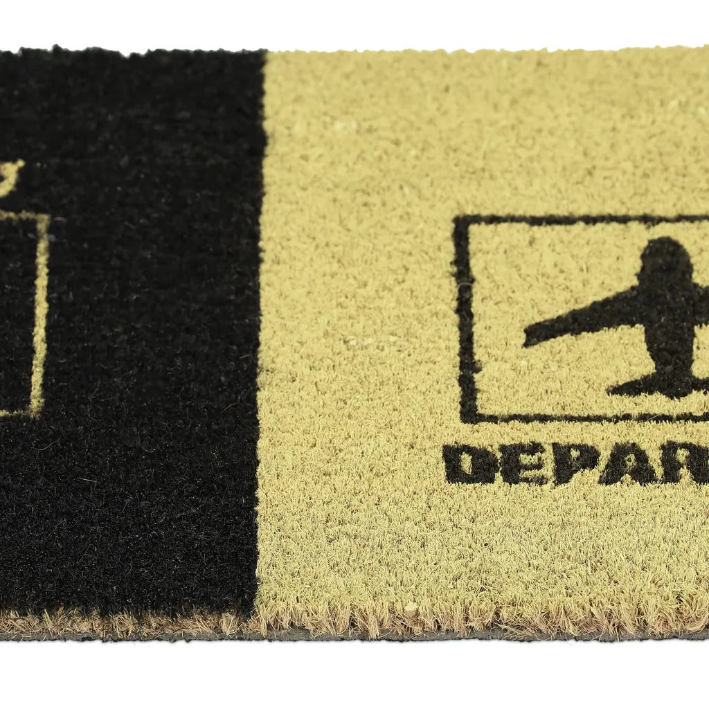  Relaxdays Kokos Fußmatte "Arrival Departure"