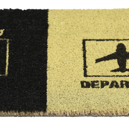  Relaxdays Kokos Fußmatte "Arrival Departure"
