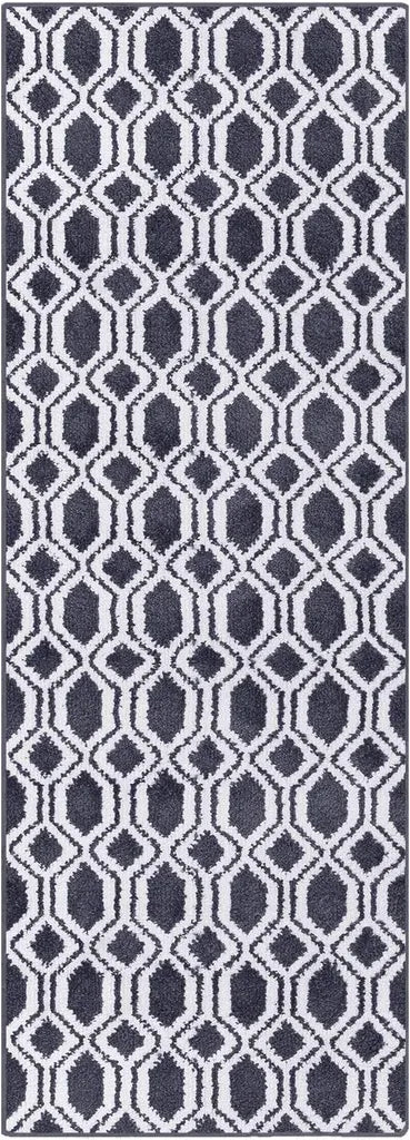  Teppich Auf Maß Casablanca Anthrazit / Schwarz 100x200 Cm