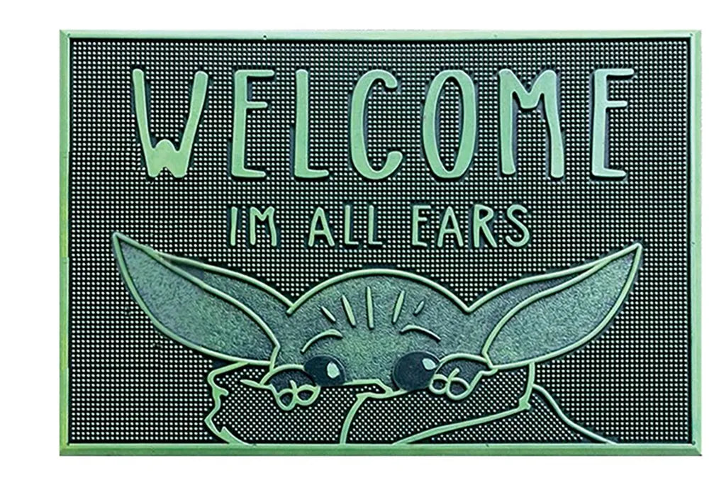  Disney Fußmatte Star Wars 60 X 40 Cm Gummi Grün, Farbe:grün