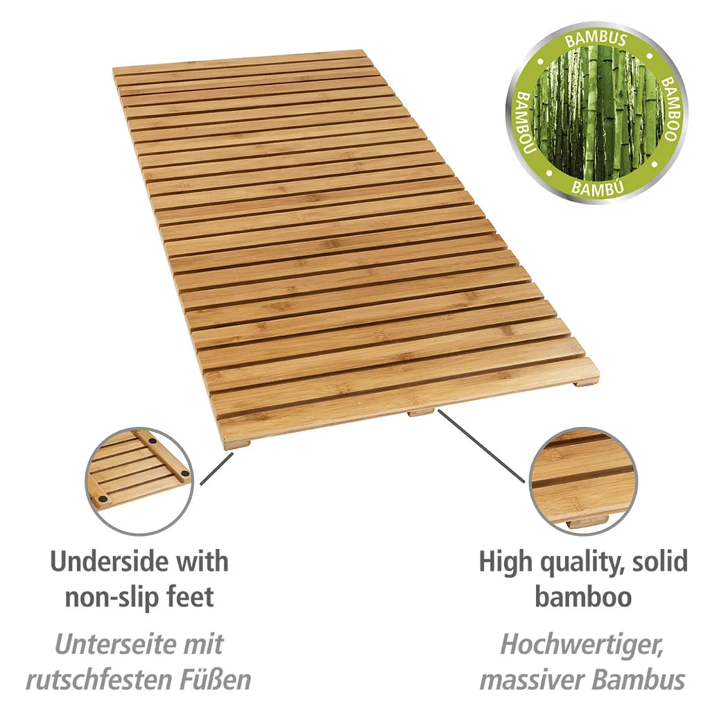 Wenko Baderost Indoor & Outdoor Bambus, 100 X 50 Cm