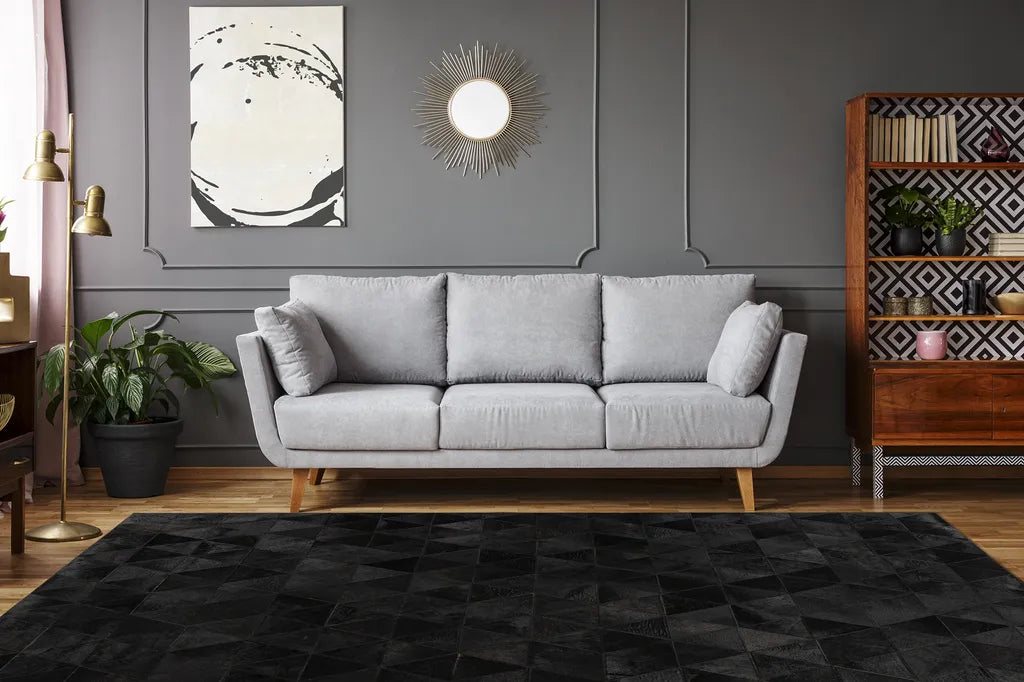  Kayoom - Designer Teppich Lavin 325 Schwarz Grösse: 80cm X 150cm