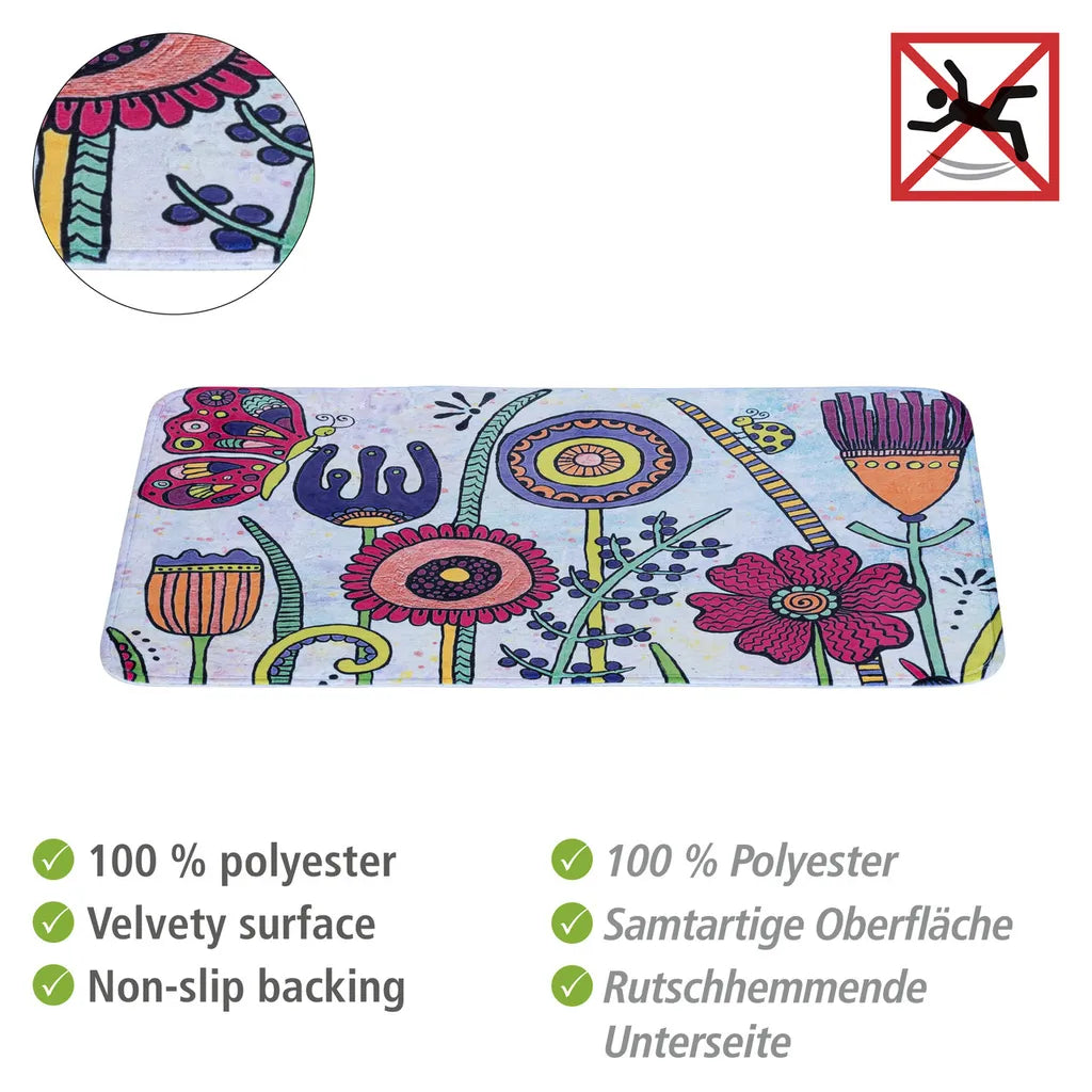 Wenko Badematte Rollin'Art Full Bloom